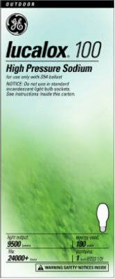GE 26427 Lucalox 100W High Pressure Sodium Lamp