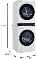 LG WKE100HWA WashTower 4.5 cu. ft. Washer Dryer Combo