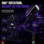 Generic HD Halloween Star Projector with Flexible Gooseneck