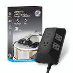 GE 73777-RF1 UltraPro 5-Outlet USB Surge Protector