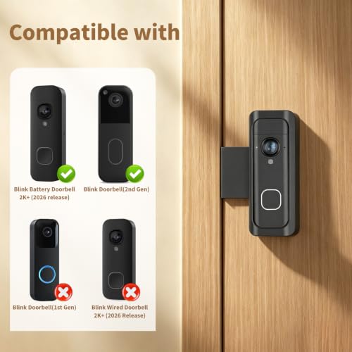Mamerry No-Drill Anti-Theft Mount for Blink Battery Doorbell 2K+ — main product image