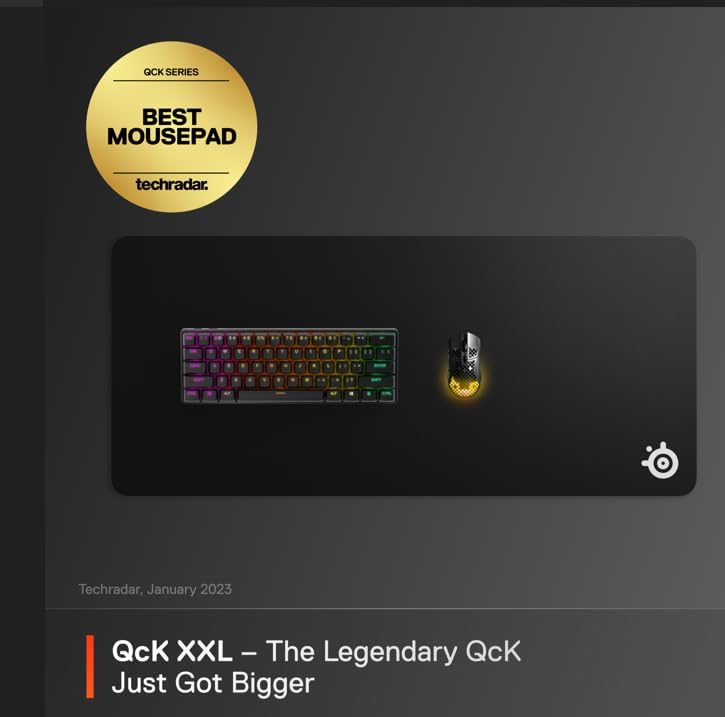SteelSeries 63429 QcK XXL Cloth Gaming Mouse Pad