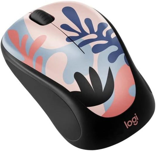 Logitech Compact Wireless Mouse USB Coral Reef (Renewed)