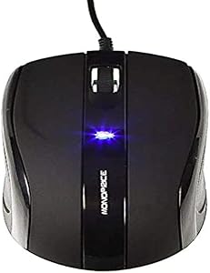 Monoprice 109254 Soft Touch 3-Button Optical Mouse