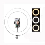 BFKRYP Circular LED Fill Light with Phone Holder Stand