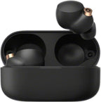 Sony WF1000XM4/B Noise-Cancelling Wireless Earbuds Black (Renewed)