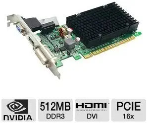 EVGA 512 P3 1301 TX GeForce 8400GS 512MB DDR3 Graphics Card
