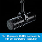 Samson Q9U Dynamic XLR/USB Broadcast Microphone Bundle