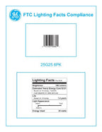 GE Lighting 12983 25W G25 Globe Bulb