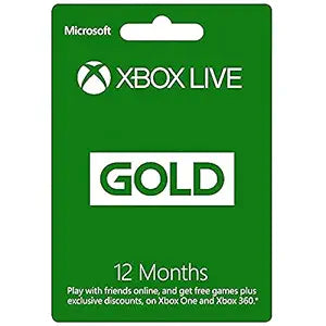 Microsoft XBX3LIV Xbox Live 12 Month Gold Membership