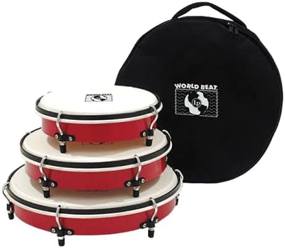 Latin Percussion WB505 Hand Drum - Red Frame Drum for Percussion