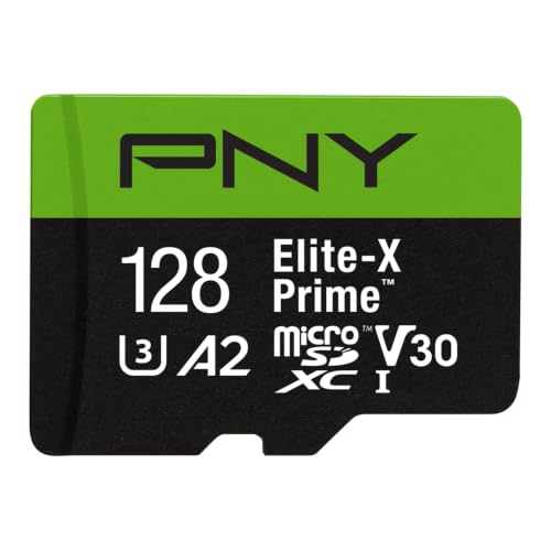 PNY Elite-X Prime 128GB microSDXC Memory Card — main product image