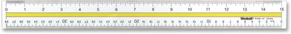 Westcott 15" Acrylic Data Highlight Reading Ruler