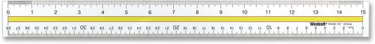 Westcott 15" Acrylic Data Highlight Reading Ruler