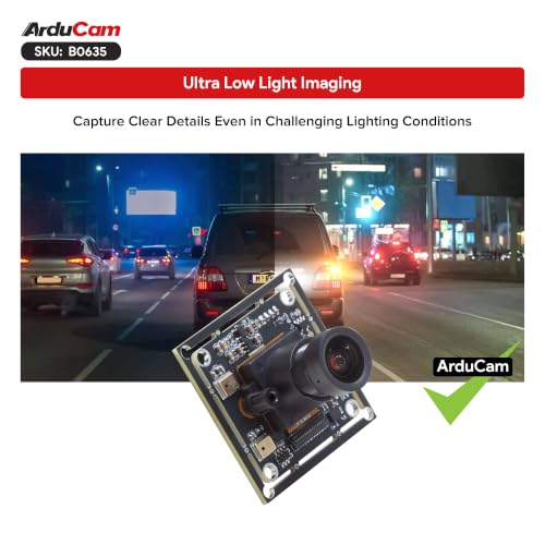Arducam 1080P Ultra Low Light Wide-Angle UVC USB Camera Module — main product image