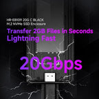 Lkfyyds Thermalright HR-EB109 M.2 NVMe SSD Enclosure 20Gbps