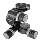 Neewer GM38 3-Way Geared Tripod Head with QR Plate