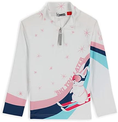 Spyder 196096 Little Girls Reflect Half Zip T-Neck
