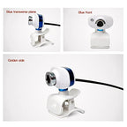 DDYYDS 480p Clip-On USB Webcam with Built-In Microphone
