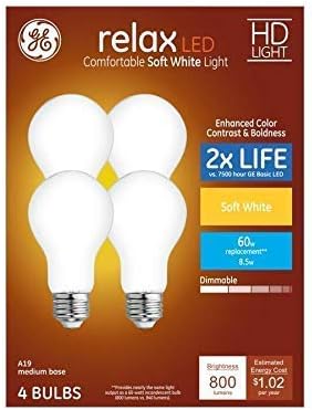 GE 44929 Relax HD LED Bulbs - 4 Pack