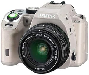 Pentax K-S2 20MP Weatherized SLR Camera Kit - Tan (Renewed)