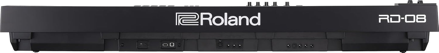 Roland RD-08 Stage Piano Black Bundle Stand Pedal Lessons