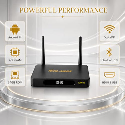EliteFormulas COLA L2 Plus Android 14 Streaming TV Box