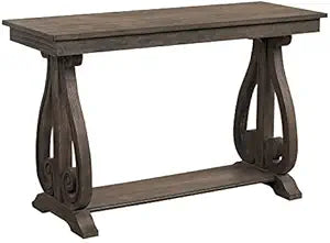 Lexicon Toulon Console Table Distressed Dark Oak