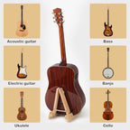 GOGHOST Wooden Folding A-Frame Guitar Stand in Maple