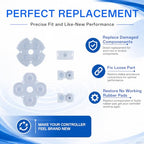WCDZSU Conductive Rubber Pad Repair Kit for PS4 JDM-020 Controller