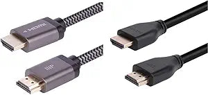 Monoprice 8K HDMI 2.1 Cable: Braided Ultra High Speed (10ft)