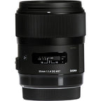 Sigma 340306 35mm f/1.4 Art Lens Nikon F Bundle