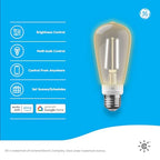 GE CLEDST196LDGF-4SIOC CYNC Smart LED Edison Bulbs 4-Pack