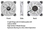Thermaltake CL-F101-PL14SW-B Riing Quad 140mm RGB Fan 3-Pack