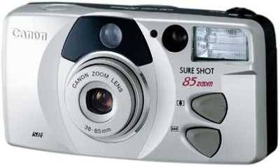 Canon Sure Shot 85 Platinum Zoom Date 35mm Camera Kit