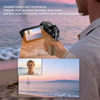SENECESLI 8K Dual-Lens Handheld Video Camera