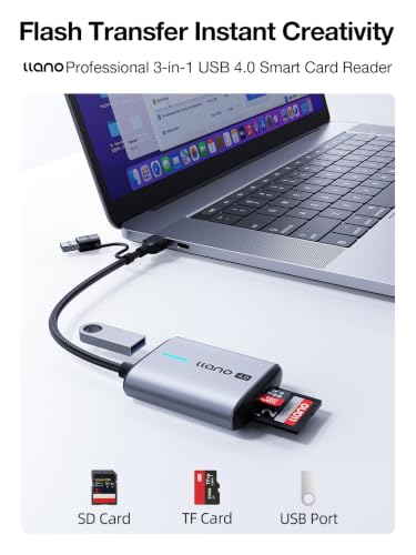 llano 3-in-1 SD, microSD and USB 3.0 Card Reader — main product image