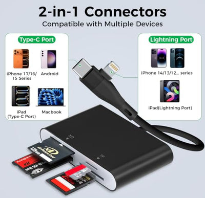 Ardaddyn 4-in-1 Memory Stick Pro Duo & SD Card Reader