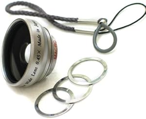 Rokinon MLW-2 0.45x Wide Angle Lens Flip Camera