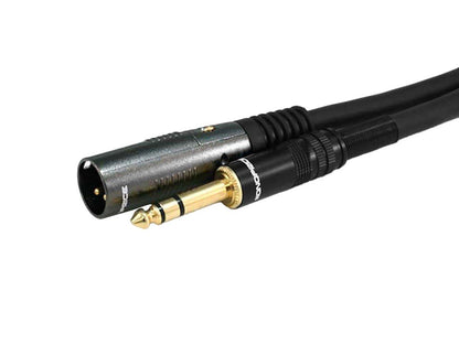 Monoprice 104761 XLR Male to 1/4" TRS Cable 6ft