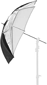 Manfrotto LL LU3223F 72cm Black/White/Silver Dual Duty Umbrella