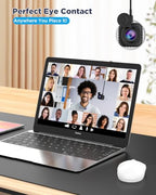 LIMYIOM 4K Center-Screen Webcam with Noise-Canceling Mic