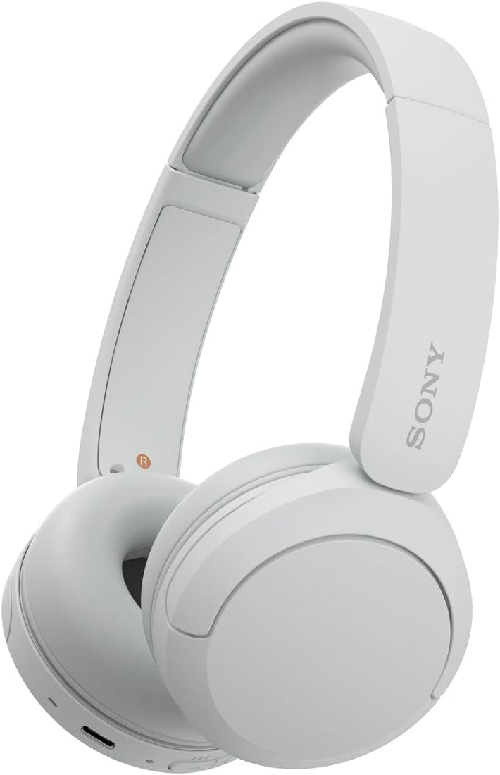 Sony WH-CH520 WZ Wireless Bluetooth On-Ear Headphones - White