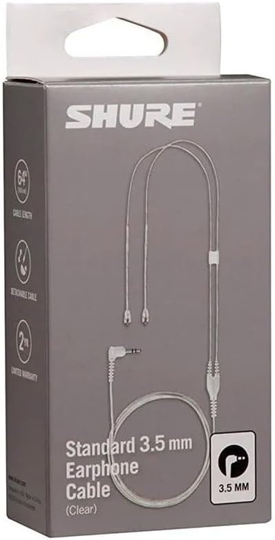 Shure EAC64CL Detachable Earphone Cable for SE Earphones