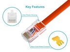 Monoprice 107266 Cat6 Solid Cable RJ45 Plugs
