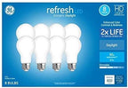 GE 44937 Refresh 60W EQ A19 Daylight LED Bulb 8-Pack