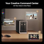 UGREEN DXP2800 GT 2-Bay NAS and 6000mAh UPS Battery Bundle