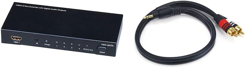 Monoprice Blackbird HDMI 1.4 Switch with Audio Extractor — main product image