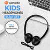 Wensdo USB-C Classroom Headphones, 20-Pack On-Ear Student Set