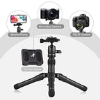 Qiilu Aluminum Alloy Desktop Tripod with 360° Ball Head